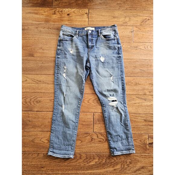 Gap Best Girlfriend Denim Jeans Women's Size 29/8 R Distressed - Picture 1 of 9